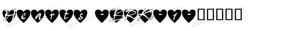 Hearts -BRK-1字体转换